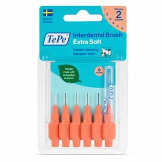 TePe Interdental Brush periuțe interdentare Extra Soft 6 pcs 0,5 mm