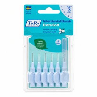 TePe Interdental Brush periuțe interdentare Extra Soft 6 pcs 0,6 mm