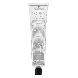 Schwarzkopf Professional Igora Royal SilverWhite Permanent White Refining Color Creme vopsea profesională permanentă pentru păr pentru păr blond plati