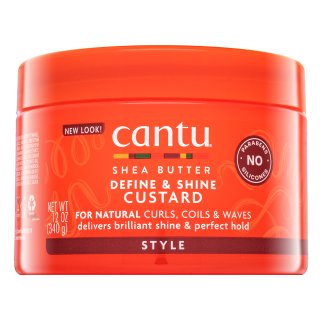 Cantu Shea Butter Define & Shine Custard cremă pentru styling pentru luciu parului ondulat si cret 340 g