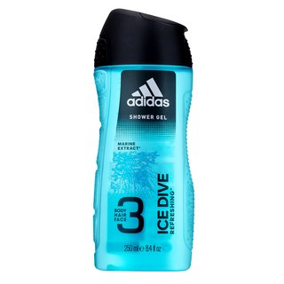 Adidas Ice Dive Gel de duș bărbați șampon și gel de duș 2 în 1 pentru bărbati 250 ml