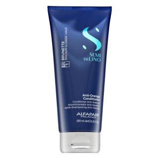 Alfaparf Milano Semi Di Lino Brunette Anti-Orange Conditioner balsam nuanțator pentru nuante maro 200 ml