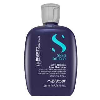 Alfaparf Milano Semi Di Lino Brunette Anti-Orange Low Shampoo sampon neutralizant pentru nuante maro 250 ml