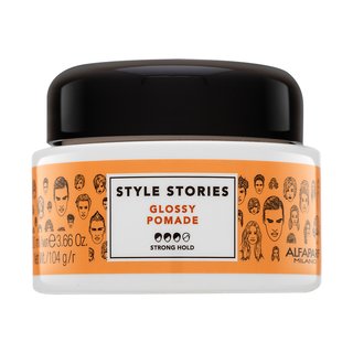 Alfaparf Milano Style Stories Glossy Pomade pomadă de păr pentru fixare puternică 100 ml