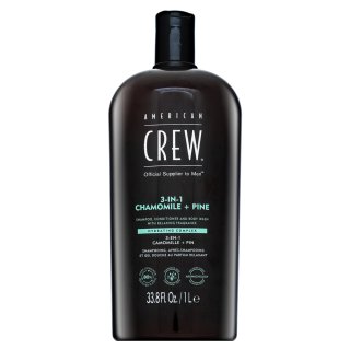 American Crew 3-in-1 Chamolie + Pine șampon, balsam și un gel de duș 1000 ml