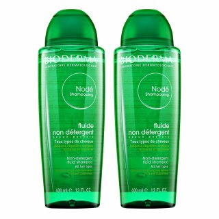 Bioderma Nodé Non-Detergent Fluid Shampoo pentru toate tipurile de păr 2 x 400 ml