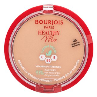 Bourjois Healthy Mix Clean & Vegan Powder pudră cu efect matifiant 03 Rose Beige 10 g