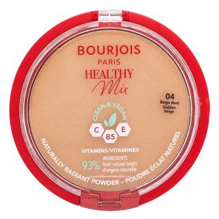 Bourjois Healthy Mix Clean & Vegan Powder pudră cu efect matifiant 04 Golden Beige 10 g