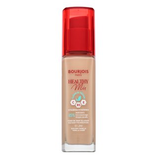 Bourjois Healthy Mix Clean & Vegan Radiant Foundation fond de ten lichid pentru uniformizarea culorii tenului 51.2W Golden Vanilla 30 ml