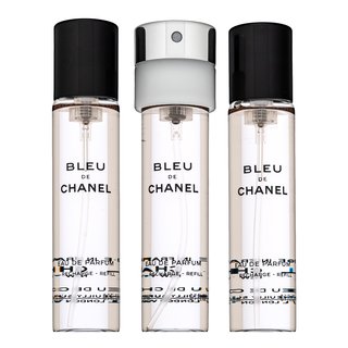 Chanel Bleu de Chanel - Refill Eau de Parfum bărbați 3 x 20 ml