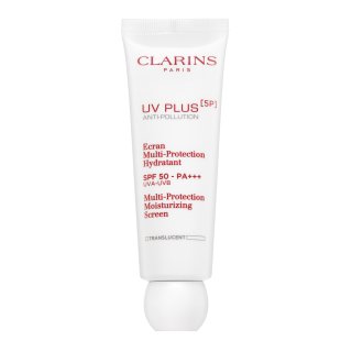 Clarins UV Plus Anti-Pollution Multi-Protection Moisturizing Screen fluid protector și hidratant cu efect de hidratare 50 ml