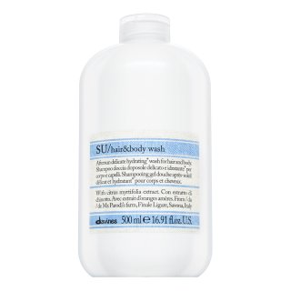 Davines Essential Haircare SU Hair & Body Wash șampon și gel de duș 2 în 1 pentru păr deteriorat de razele soarelui 500 ml