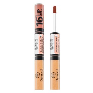 Dermacol 16H Lip Colour N. 31 - Rose Gold ruj si luciu de buze cu persistenta indelungata 2 in 1