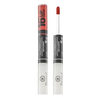 Dermacol 16h lip colour n. 34 ruj si luciu de buze cu persistenta indelungata 2 in 1 7,1 ml