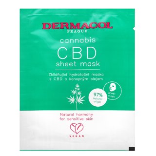 Dermacol Cannabis mască textilă CBD Sheet Mask