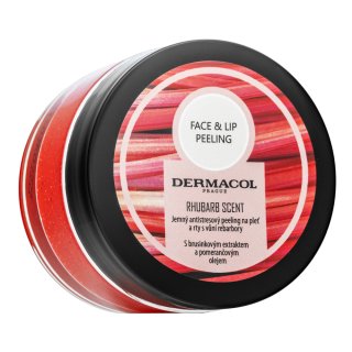 Dermacol Face & Lip Exfoliant Peeling Rhubarb Scent 50 ml