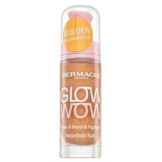 Dermacol Glow Wow Prime & Blend & Highlight fluid pentru infrumusetare pentru o piele luminoasă și uniformă 20 ml