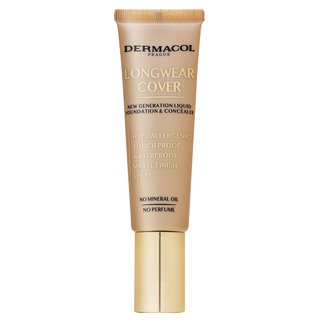 Dermacol Longwear Cover 03 Beige make-up fluid SPF 15 împotriva imperfecțiunilor pielii 30 ml