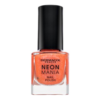 Dermacol Neon Mania Nail Polish lac de unghii 2 Orange Glow 5 ml