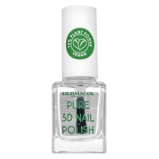 Dermacol Pure 3D Nail Polish lac de unghii 01 Crystal Clear 11 ml