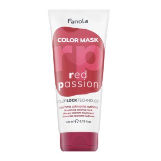 Fanola Color Mask mască hrănitoare cu pigmenți colorați pentru revigorarea culorii Red Passion 200 ml