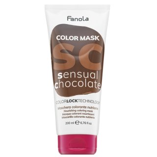 Fanola Color Mask mască hrănitoare cu pigmenți colorați pentru revigorarea culorii Sensual Chocolate 200 ml