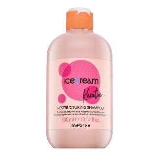Inebrya Ice Cream Keratin Restructuring Shampoo șampon hrănitor impotriva incretirii părului 300 ml