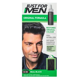 Just For Men Autostop Hair Colour Culoarea părului pentru bărbati H55 Natural Real Black 35 g