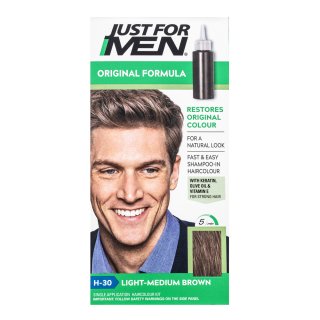 Just For Men Shampoo-in Haircolour șampon colorant pentru bărbati H30 Light Medium Brown 66 ml