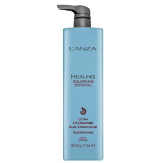 L’ANZA Healing ColorCare De-Brassing Blue Conditioner balsam nuanțator pentru nuante maro 1000 ml