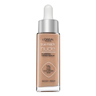 L´Oréal Paris True Match Nude Plumping Tinted Serum 3-4 Light Medium ser pentru uniformizarea culorii tenului 30 ml