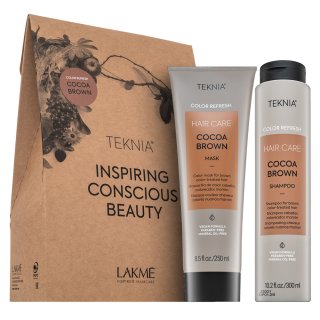 Lakmé Teknia Color Refresh Cocoa Brown Pack șampon + mască pentru păr castaniu 300 ml + 250 ml