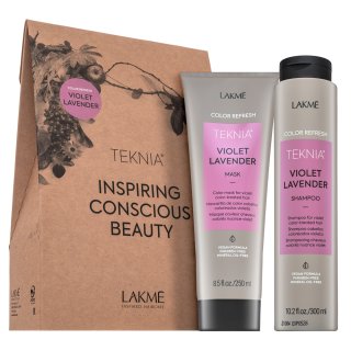 Lakmé Teknia Color Refresh Violet Lavender Pack sampon + masca pentru par cu nuante de mov 300 ml + 250 ml
