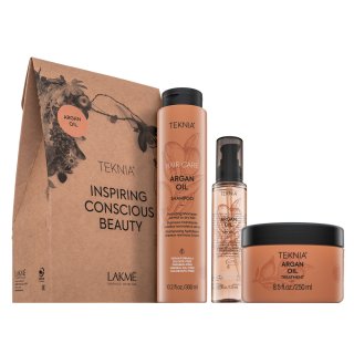 Lakmé Teknia Hair Care Argan Oil Pack set pentru hidratarea părului 300 ml + 250 ml + 125 ml