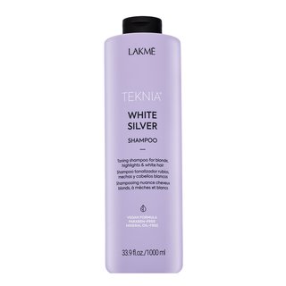 Lakmé Teknia White Silver Shampoo sampon neutralizant pentru păr blond platinat si grizonat 1000 ml