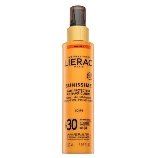 Lierac Sunissime loțiune de protecție solară SPF 30 Lait Protecteur Anti-Age Global 150 ml