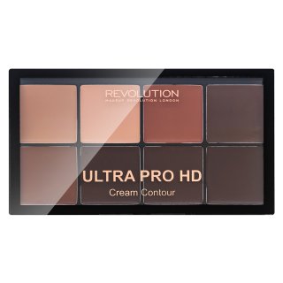 Makeup Revolution Pro HD Cream Contour Palette - Medium Dark paleta pentru fata multifunctionala 20 g