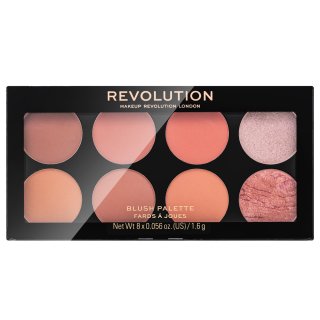 Makeup Revolution Ultra Blush Palette Hot Spice paleta pentru fata multifunctionala 13 g