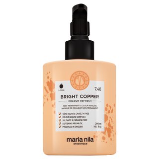 Maria Nila Colour Refresh mască hrănitoare cu pigmenți colorați pentru a revigora nuanțe de cupru Bright Copper 300 ml