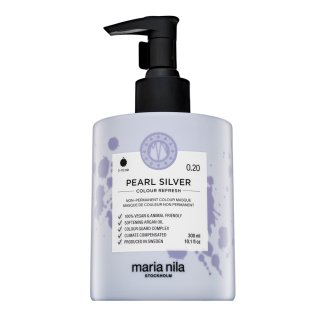 Maria Nila Colour Refresh mască hrănitoare cu pigmenți colorați pentru păr blond platinat si grizonat Pearl Silver 300 ml