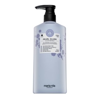 Maria nila colour refresh mască hrănitoare cu pigmenți colorați pentru păr blond platinat si grizonat pearl silver 750 ml