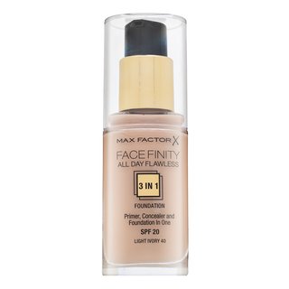 Max Factor Facefinity All Day Flawless Flexi-Hold 3in1 Primer Concealer Foundation SPF20 40 fond de ten lichid 30 ml