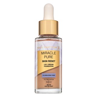 Max Factor Miracle Pure Skin Reset 2in1 Serum Foundation fond de ten lichid pentru regenerarea pielii 30-40 Fair To Light 30 ml