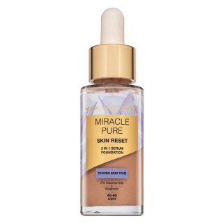 Max Factor Miracle Pure Skin Reset 2in1 Serum Foundation fond de ten lichid pentru regenerarea pielii 40-60 Light 30 ml