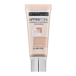 Maybelline Affinitone 24 Golden Beige fond de ten lichid cu efect de hidratare 30 ml