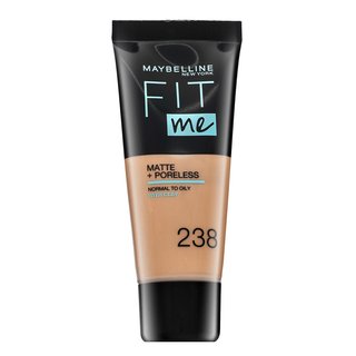 Maybelline fit me! foundation matte + poreless 238 rich tan fond de ten lichid cu efect matifiant 30 ml