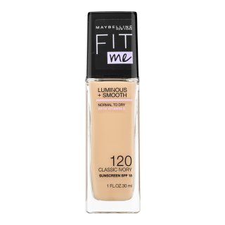 Maybelline Fit Me! Luminous + Smooth Foundation fond de ten lichid pentru o piele luminoasă și uniformă 120 Classic Ivory 30 ml