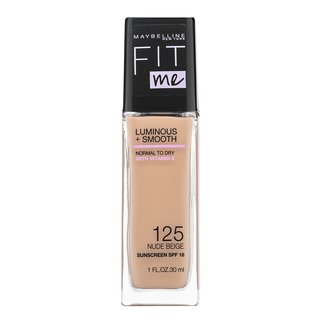 Maybelline Fit Me! Luminous + Smooth Foundation fond de ten lichid pentru o piele luminoasă și uniformă 125 Nude Beige 30 ml