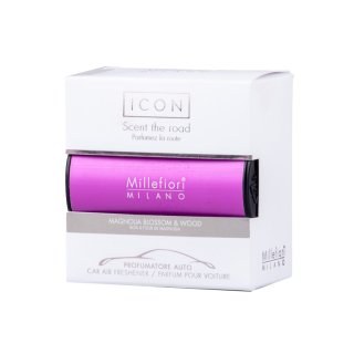 Icon Car Air Freshener Magnolia Blossom & Wood Classic Purple