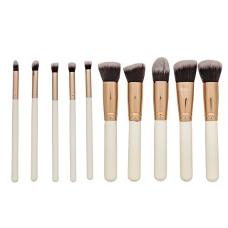 MIMO Makeup Brush Set Kabuki White 10 Pcs set perii machiaj